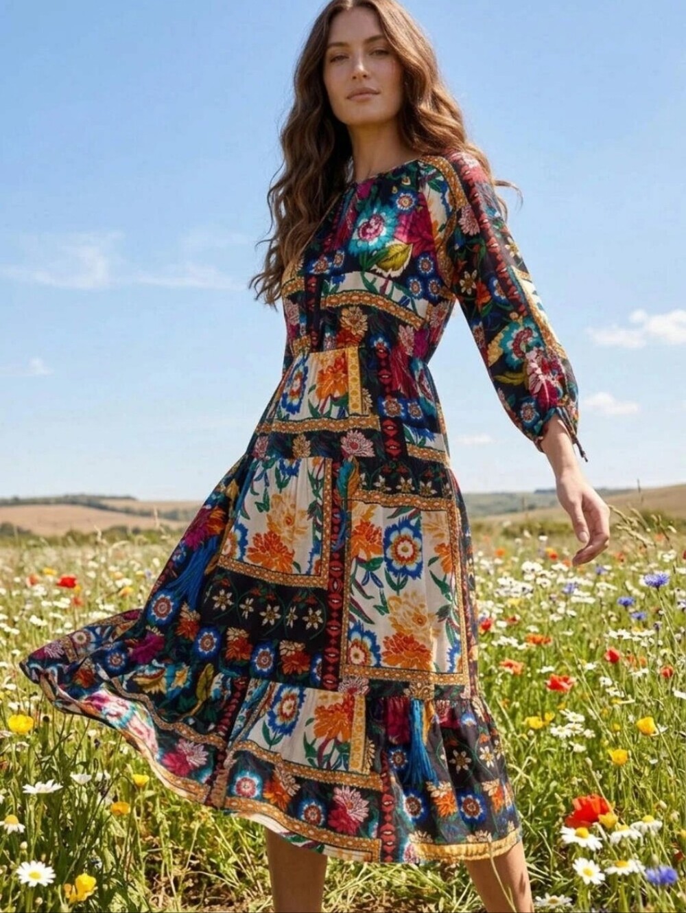 Johnny Was Silk Brona Dress NWT